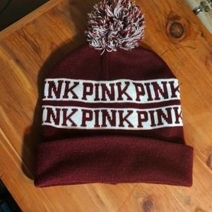 PINK Maroon Hat